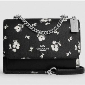 Black/White Floral Coach Klare Crossbody